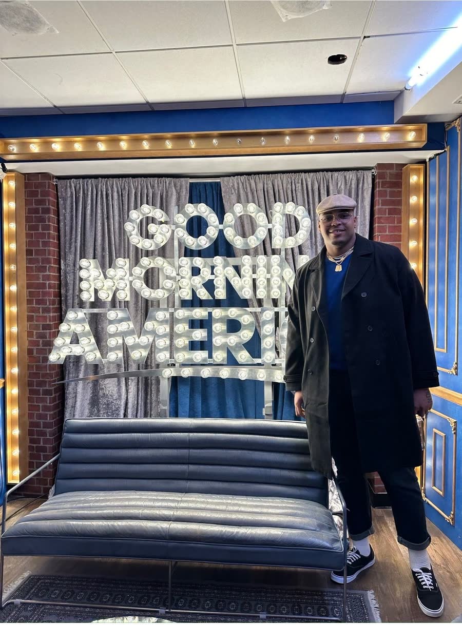 Orlando Brown Jr. at the Good Morning America studio
