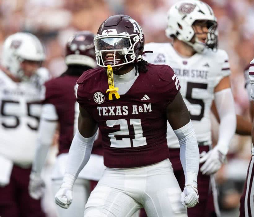 Texas A&M player, number 21