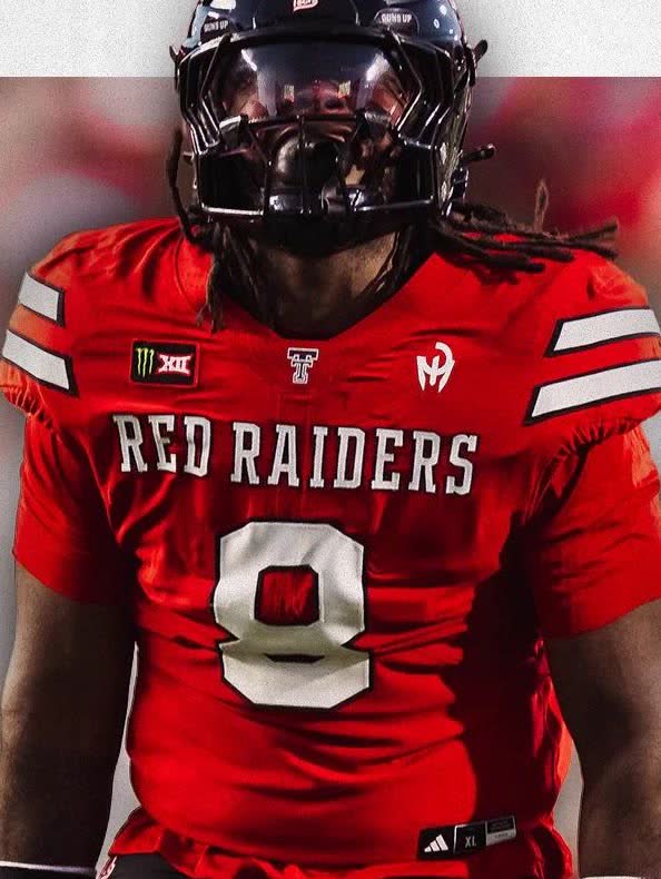Texas Tech player, number 8